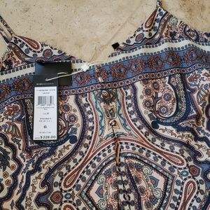 NWT BCBG Maxazria faux sundress/romper